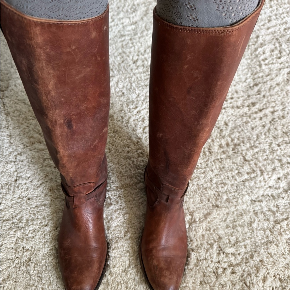 Frye knee length beautiful Brown Leather Women's Boots